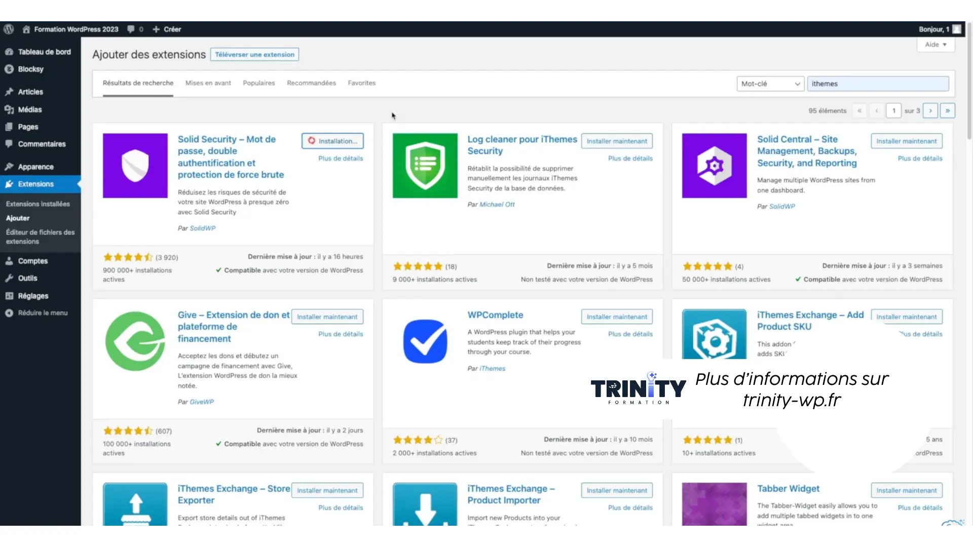 Extensions WordPress les éléments pour ajouter des fonctionnalités à votre site 