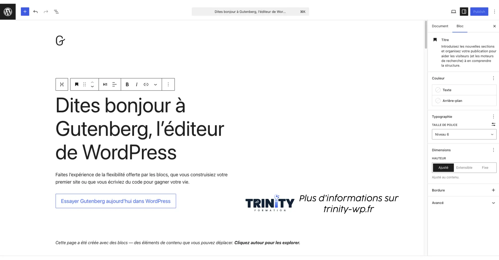 Gutenberg le builder natif de WordPress