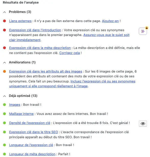 plugin seo wordpress yoast code couleurs
